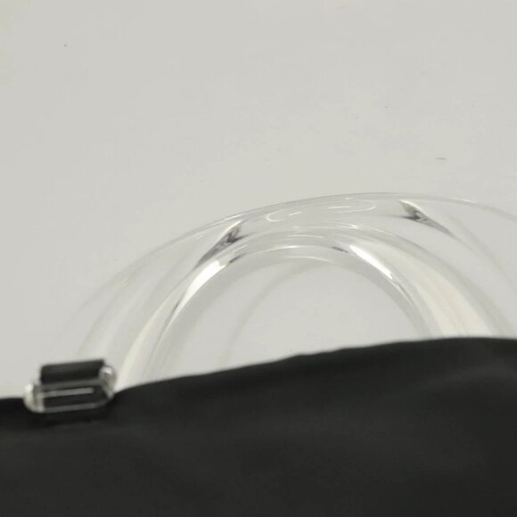 PRADA Hand Bag Nylon Black Clear Auth - Picture 9 of 16